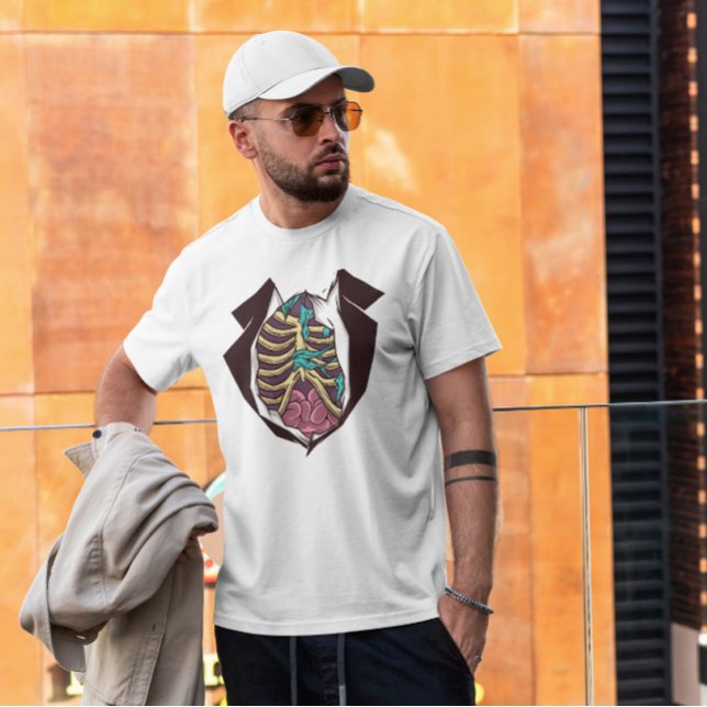 Funny Halloween Zombie Body T Shirt (Skapare uppladdad)