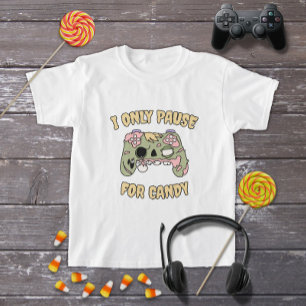 Funny Halloween Zombie Video Game Controller T Shirt