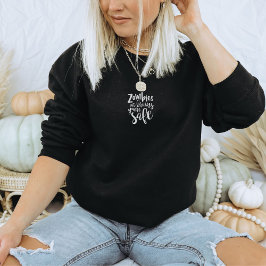 Funny Halloween Zombies Eat Brains Humor Sweater T Shirt