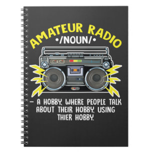 Funny Ham Radio Operator Amateur Radio Definition Anteckningsbok