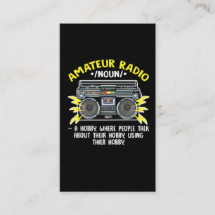 Funny Ham Radio Operator Amateur Radio Definition Visitkort