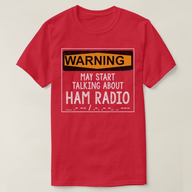 Funny Ham Radio Operator Gift T Shirt (Design framsida)