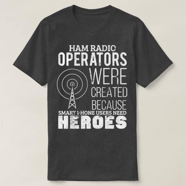 Funny Ham Radio Operator Radio Amateur Morse Code T Shirt (Design framsida)