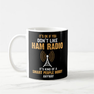 Funny Ham Radio Operator Radio Amateur Morse Hobby Kaffemugg