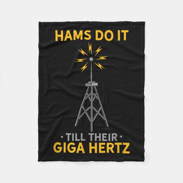 Funny Ham Radio Quote Amateur Operator Enthusiast Fleecefilt (Framsidan)