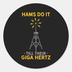 Funny Ham Radio Quote Amateur Operator Enthusiast Runt Klistermärke