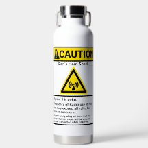 Funny Ham Shack Caution-radiooperatör