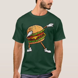 Funny Hamburger Art Kids Manar Women Cheeseburger T Shirt