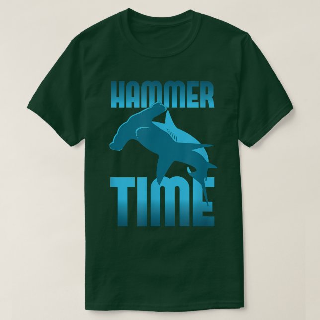 Funny, Hammer Time Hammerhead Shark T Shirt (Design framsida)