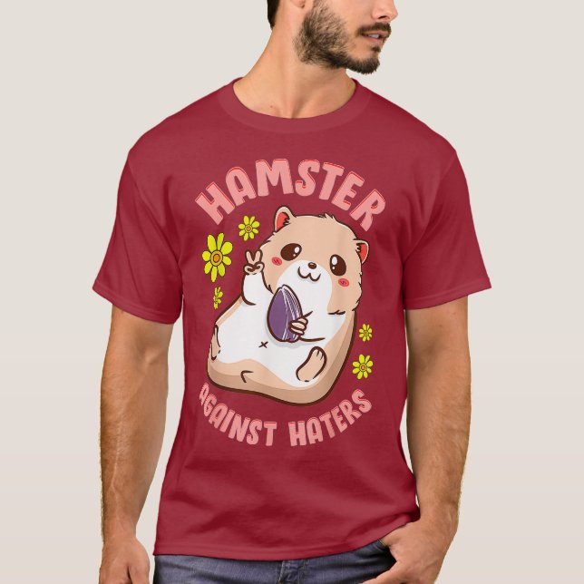 Funny Hamster Motive T Shirt (Framsida)
