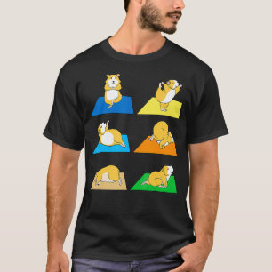 Funny Hamster Yoga Guinea Gris Rodent New T Shirt