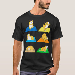 Funny Hamster Yoga Guinea Gris Rodent New T Shirt