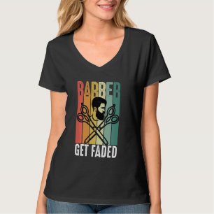 Funny Hämta matad Barber Retro För manar Pappa Hai T Shirt