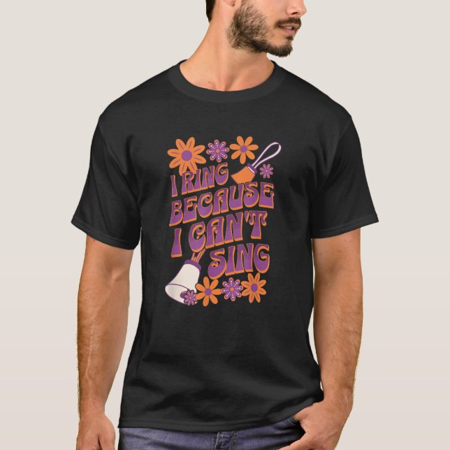 Funny Handbell Player-design för Bell Ringers och T Shirt (Framsida)