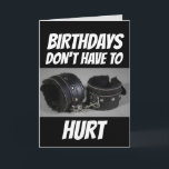 FUNNY HANDCUFFS BIRTHDAY-KORT FÖR WIFE ELLER MAKE KORT<br><div class="desc">FUZZY HANDCUFFS CARD - FOR BIRTHDAY. FUNNY MEDDELANDE</div>