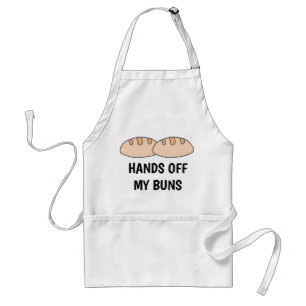 Funny HÄNDER OFF MY BUNS-köket Förkläde