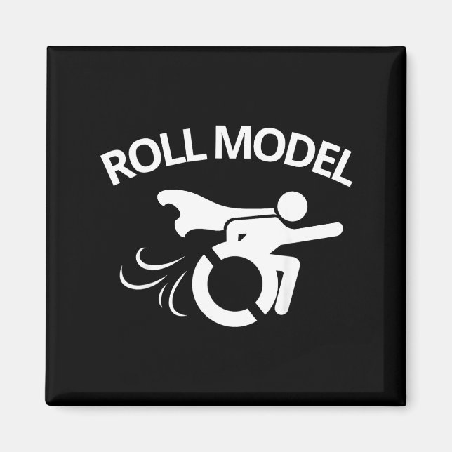 Funny Handicapped Sarcastic Wheelchair  Magnet (Framsidan)