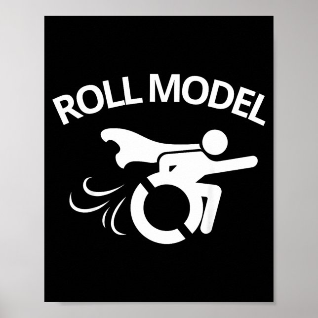 Funny Handicapped Sarcastic Wheelchair  Poster (Framsidan)