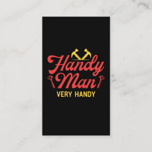 Funny Handyman Crateur Joke Visitkort