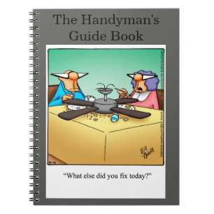 Funny Handymans handbok för bärbara datorer - Gift Anteckningsbok