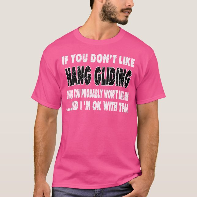 Funny Hang Gliding Gift T Shirt (Framsida)