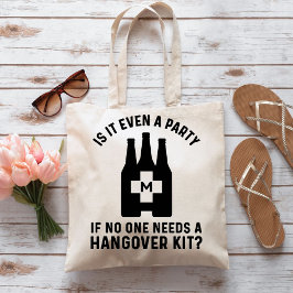 Funny Hangover Kit Monogrammed Tygkasse