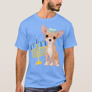 Funny Hanukkah Chanukah Chihuahua Hund älskare Men T Shirt