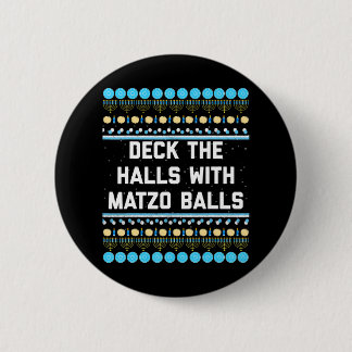 Funny Hanukkah Deck Halls med Matzo Bollar Knapp