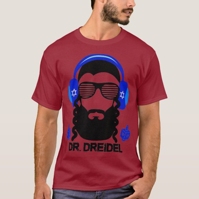 Funny Hanukkah Hebrew Rapper DJ Chanukah Dr Gift T Shirt (Framsida)