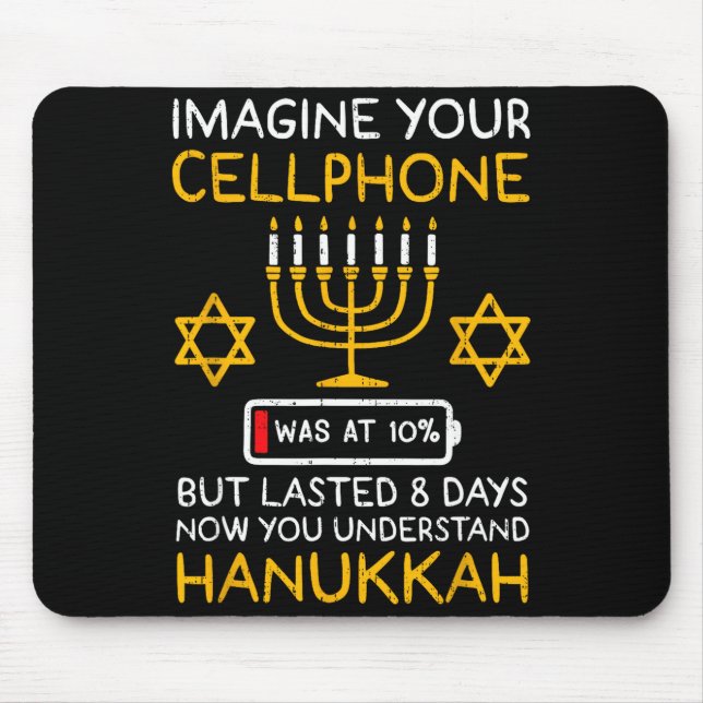 Funny Hanukkah Imagine Your Cellphone Chanukah Jew Musmatta (Framsidan)