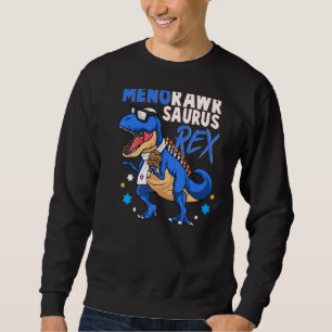 Funny Hanukkah Jewish Dinosaur Hanukkah T-Rex Boys Lång Ärmad Tröja