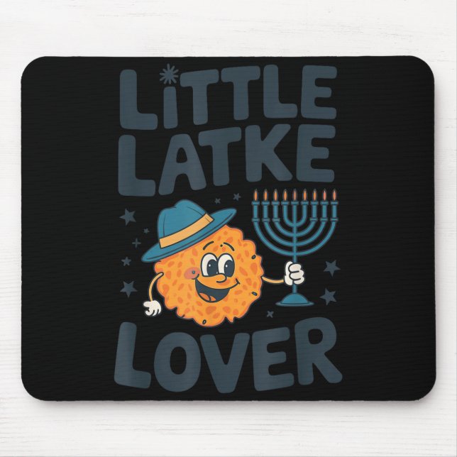 Funny Hanukkah Little Latke Jewish Family Kids Mat Musmatta (Framsidan)