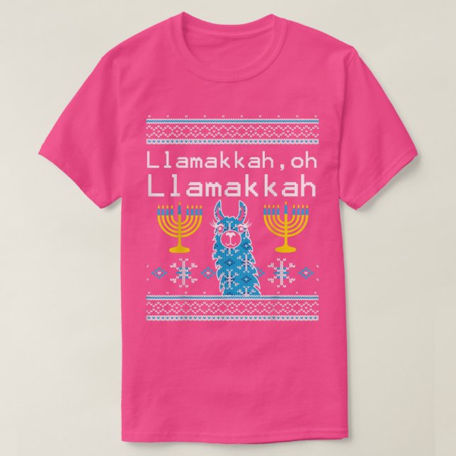 Funny Hanukkah Llama Llamakkah Oh Llamakkah T Shirt (Design framsida)