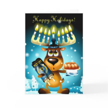 Funny Hanukkah Reindeer Glad helg