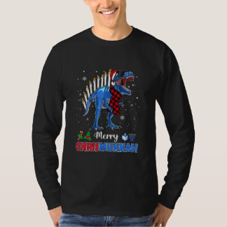 Funny Hanukkah Shirt Dinosaur Stegosaurus Dino T