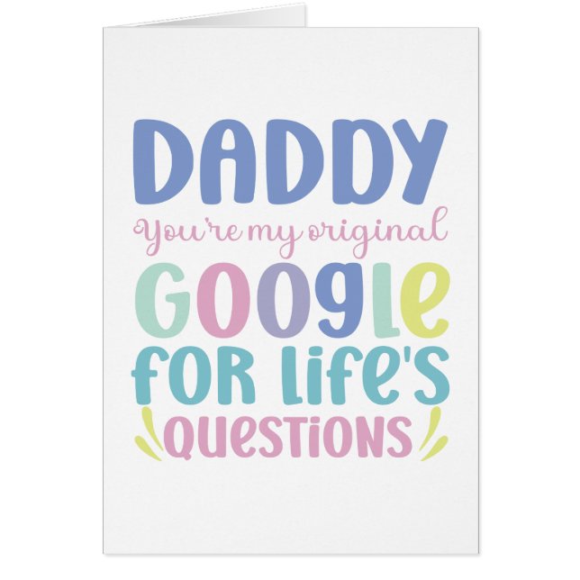 Funny Happy Father's Day Greeting Card OBS Kort (Framsidan)
