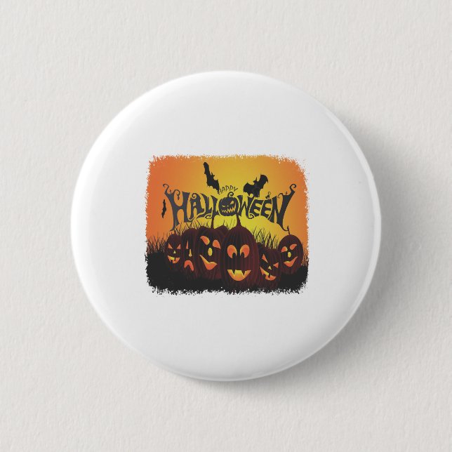 Funny Happy halloween-design Knapp (Framsida)