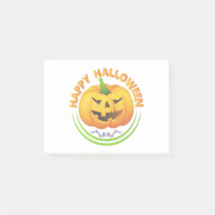 Funny Happy halloween Scary Pumpkin Post-it Notes Block