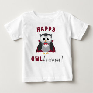 Funny Happy halloween Uggla Vampre Bus eller godis T Shirt