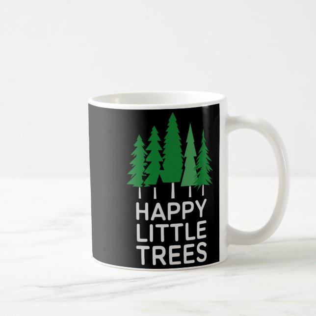Funny Happy Little Trees Camng  Kaffemugg (Höger)