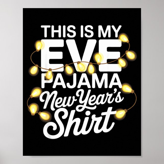 Funny Happy New Year 2026 This Is My New Year’s Ev Poster (Framsidan)