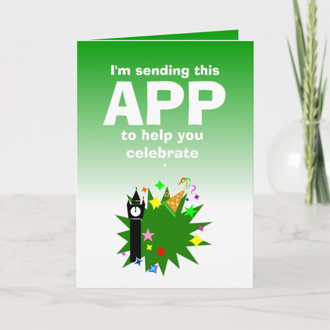 Funny Happy New Year Kort (Framsida)