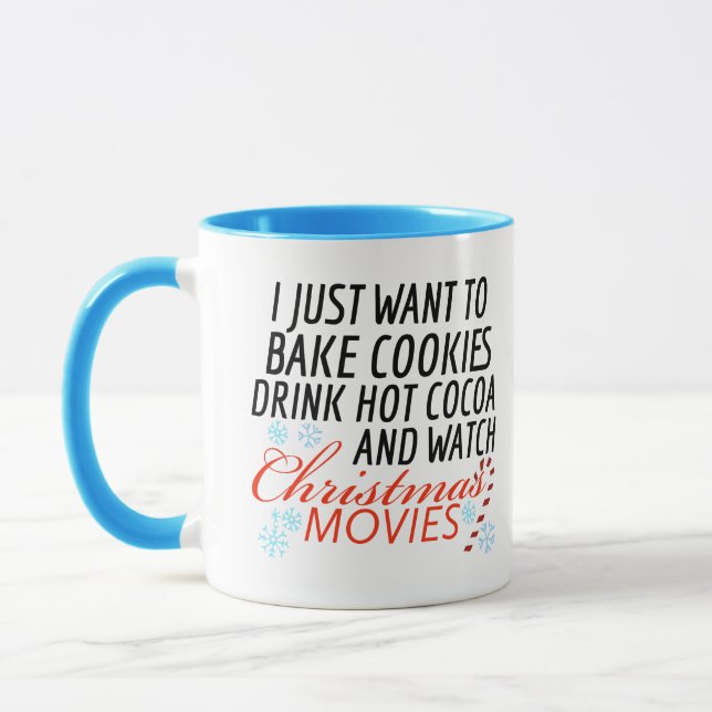 Funny happy quotes sayings Christmas tree gift  Mugg (Vänster)