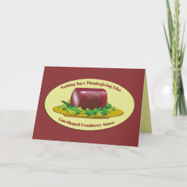 Funny Happy thanksgiving-konserverad cranberry Sau Kort