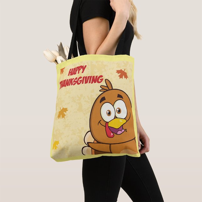 Funny Happy thanksgiving Tygkasse (Skapare uppladdad)