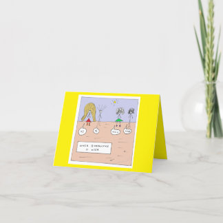 Funny hårklyfta efter karantänens födelsekort helgkort