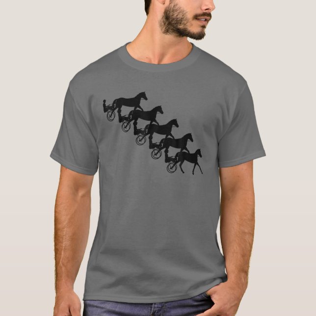 Funny Harness Horse Tävla Gift Manar Women Coola R T Shirt (Framsida)