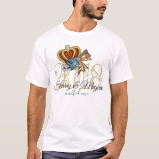 Funny Harry and Meghan bjöd in mig Bröllop Souveni Tee Shirt