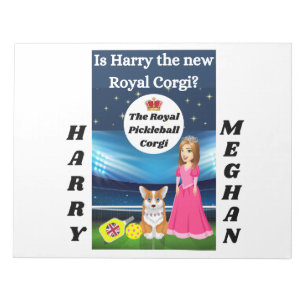 Funny Harry och Meghan Large Writing Pad Anteckningsblock