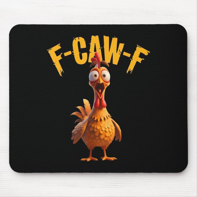 Funny Haunted Chicken F-caw-f Tee Musmatta (Framsidan)